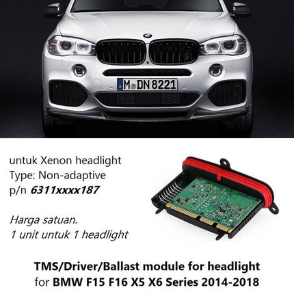 TMS DRL For BMW F15 Headlight Module Ballast Lampu 63117440880 X5 X6