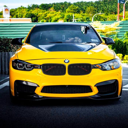 BMW F30 Grill Kidney Grille Hidung Kap Double Slat Glossy Black Matte