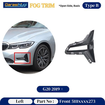 Fog Trim For BMW G20 G30 Panel Lampu Kabut 320