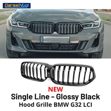 BMW G32 LCI Grill Kidney Grille Hidung Kap Double Slat Matte 640