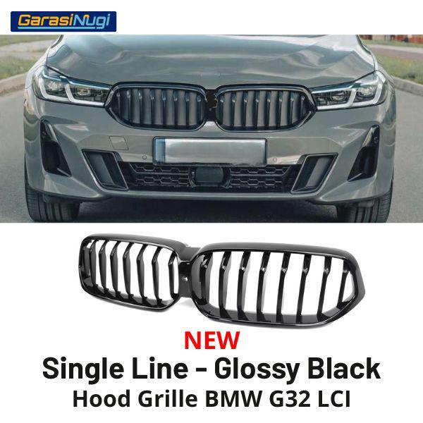 BMW G32 LCI Grill Kidney Grille Hidung Kap Double Slat Matte 640