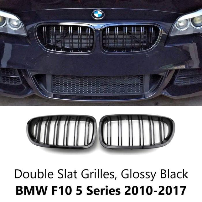Grill Kidney Grille For BMW F10 Hidung Kap Double Slats Black 520i