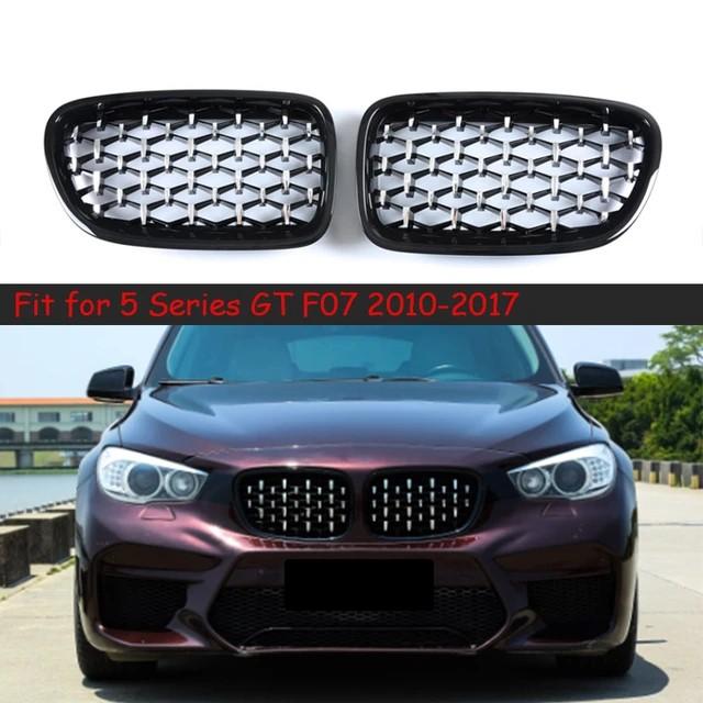 BMW Grill Kidney Grille Hidung Kap Diamond Slats Chrome F07 540 GT