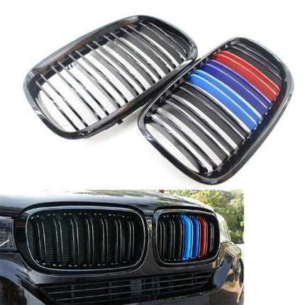 BMW Kidney Grille Hidung Kap Carbon Double Slat M Color E70 E71 X5 X6