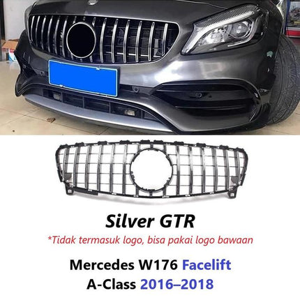 Mercedes W176 Facelift Grill Chrome Grille Diamond GTR Mercy A200 2016-2018