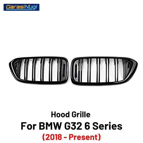 BMW G32 Pre-LCI Grill Kidney Grille Hidung Kap Double Slat Glossy 640