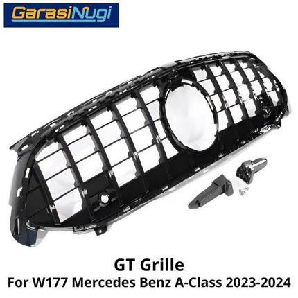 Mercedes W177 Facelift Grill Hidung Chrome Grille GTR Mercy A200 Panamericana 2023 2024 2025