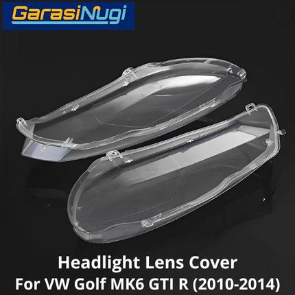 Mika Headlight VW Golf MK6 GTI R Lens Kaca Cover Lampu Depan 2010-2014