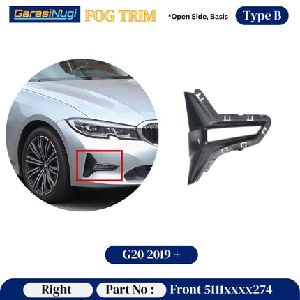 Fog Trim For BMW G20 G30 Panel Lampu Kabut 320