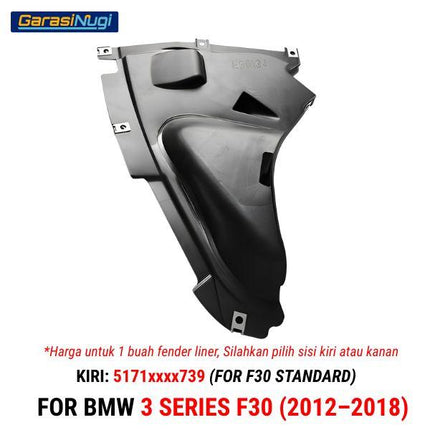 Fender Cover For BMW F30 MSport Tutup Spakbor Liner Lining 320