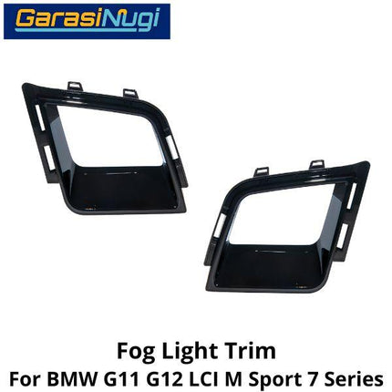 Fog Trim For BMW G11 G12 LCI Msport Cover Chrome Lampu Kabut Grill 730