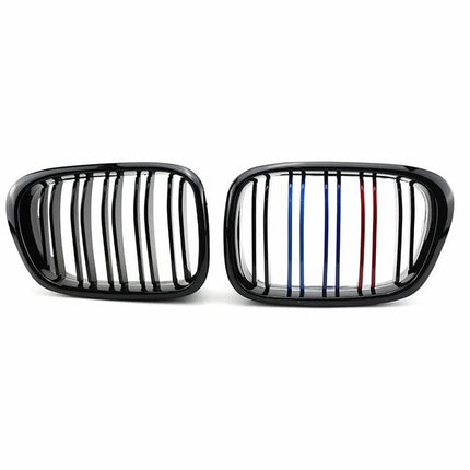 BMW Grill Kidney Grille Hidung Kap Double Slat Glossy M Color E39 520i
