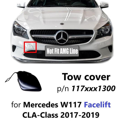 Lubang Towing Mercy W117 Bumper Tow Derek Cover Mercedes CLA 45 200