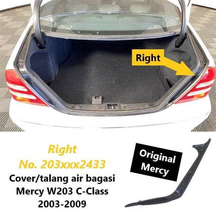 Mercedes W203 Talang Air Bagasi Karet Cover Samping Mercy C230