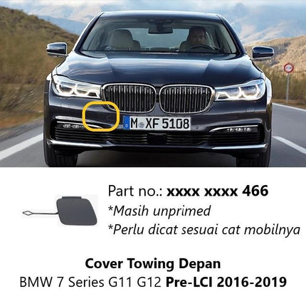 Cover Lubang Towing For BMW G11 G12 Bumper Tow Derek 730 740 2016-2022