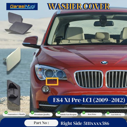 Cover Nozzle Washer For BMW E84 Pre LCI Tutup Lampu Bumper X1