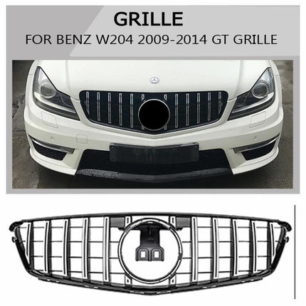 Mercedes W204 Mercy C Class Grill Hidung Chrome Grille Diamond GTR AMG