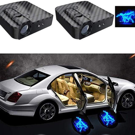 (Terbaru) 2pcs INFRARED Wireless LED pintu Mercy Logo Mercedes BMW