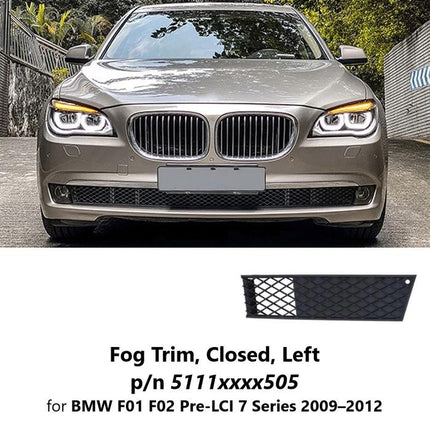 Fog Light Trim For BMW F01 F02 Pre-LCI Panel Lampu Kabut 730