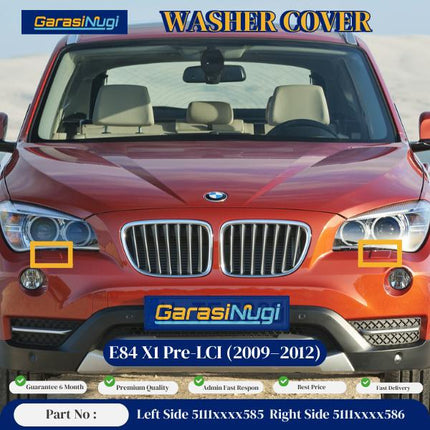 Cover Nozzle Washer For BMW E84 Pre LCI Tutup Lampu Bumper X1