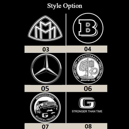 Welcome LED Spion Logo Mercedes Mirror Mercy W167 X167 W463 GLE GLS G