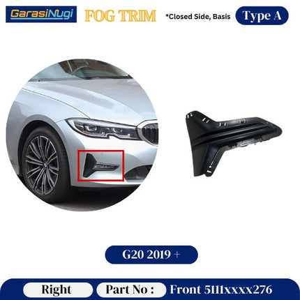 Fog Trim For BMW G20 G30 Panel Lampu Kabut 320