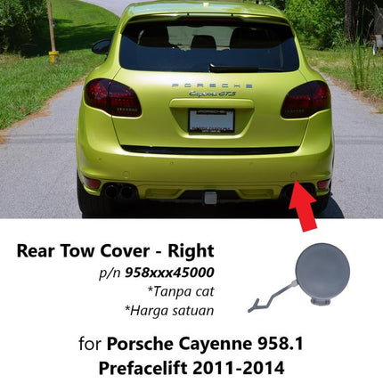 Lubang Towing Porsche Cayenne 958.1 Bumper Tow Derek Cover S GTS Turbo