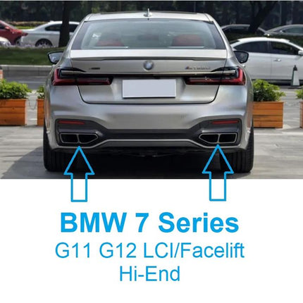 BMW G11 G12 Lip Bumper Belakang Trim LCI Facelift 7 Series 735 740