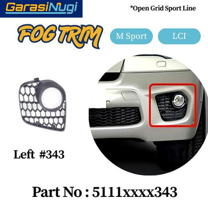 Fog Trim For BMW E70 Panel Lampu Kabut X5