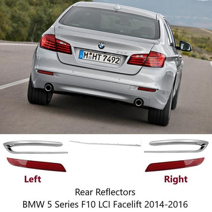 BMW F10 Mata Kucing Reflector Frame Trim Rear Bumper Belakang 520