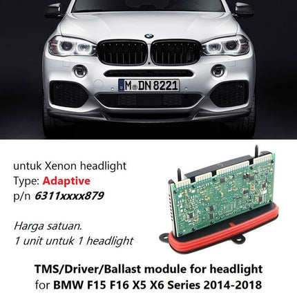 TMS DRL For BMW F15 Headlight Module Ballast Lampu 63117440880 X5 X6