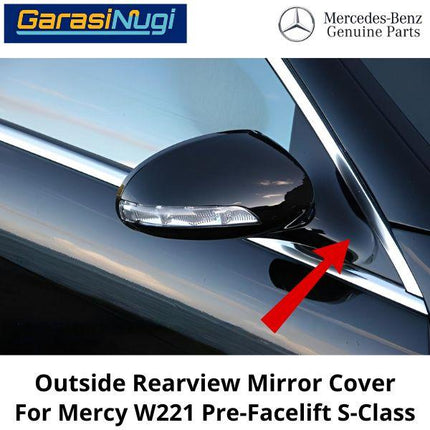 Outside Mirror Mercy W221 Pre-Facelift Cover Bingkai Kaca Spion Mercedes S300