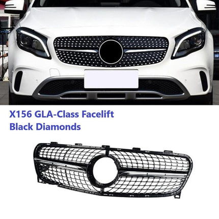 Mercedes X156 W156 Mercy GLA Class Grille Hidung Chrome Diamond GTR