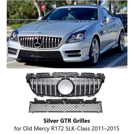Mercedes R172 Mercy SLK-Class Grill Hidung Chrome Grille Diamond GTR
