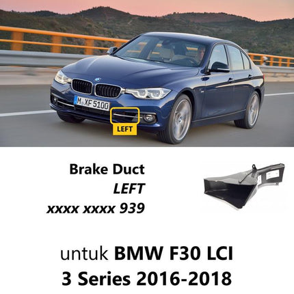 Brake Duct For BMW F30 LCI Bumper Grill Depan Udara Rem 320 328