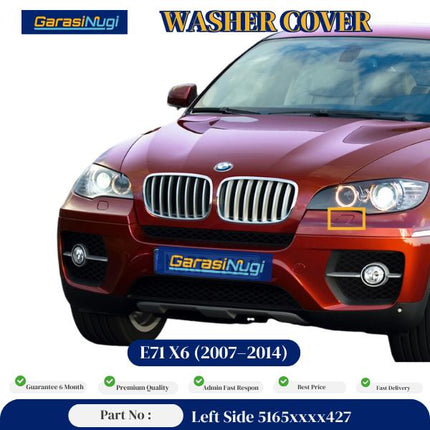 Cover Nozzle Washer For BMW E71 Tutup Lampu Bumper X6
