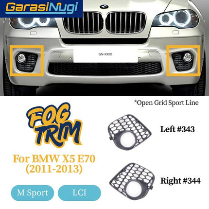 Fog Trim For BMW E70 Panel Lampu Kabut X5