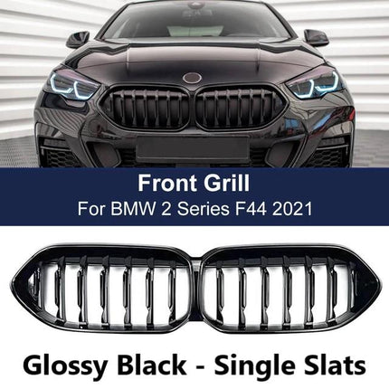 Grill Kidney Grille For BMW F44 Hidung Double Diamond Slats Black 220
