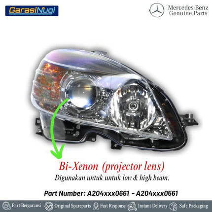 Headlamp For Mercy W204 Lampu Depan Headlight Front Lighting C200 C250