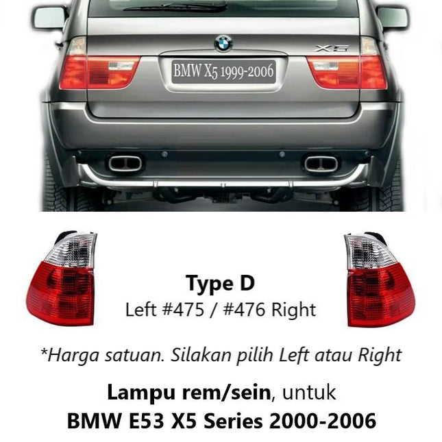 BMW E53 Lampu Rem Belakang Sein Brake Tail Light Blinker X5 2000-2006