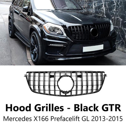 Mercy X166 Grille Mercedes GL500 GLS450 Hidung Chrome GT GTR