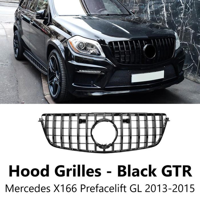 Mercy X166 Grille Mercedes GL500 GLS450 Hidung Chrome GT GTR
