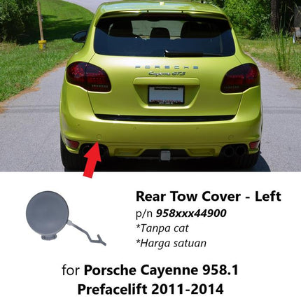 Lubang Towing Porsche Cayenne 958.1 Bumper Tow Derek Cover S GTS Turbo