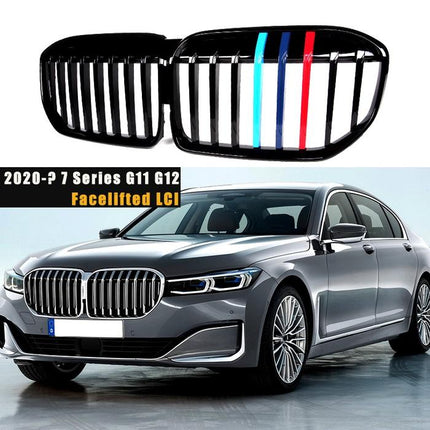 BMW Grill Kidney Grille Hidung Kap Double Glossy M Color G11 G12 740