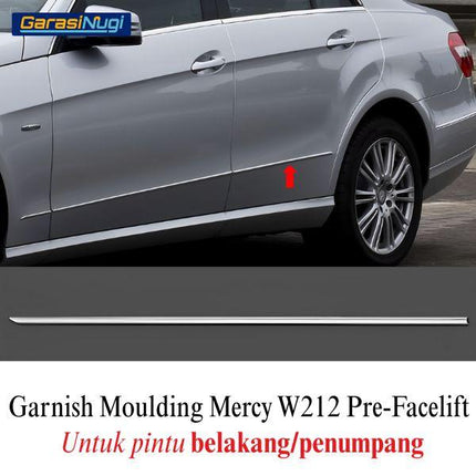 Chrome Stripe Mercy W212 Pre-FL Garnish Moulding E300