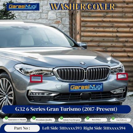 Cover Nozzle Washer For BMW G32 Tutup Lampu Bumper 6 Series