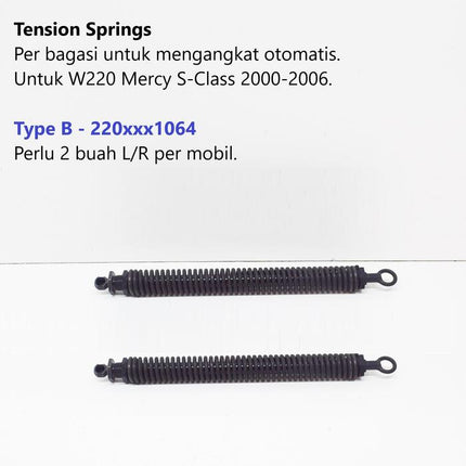 Mercedes W220 Mercy S Class Tension Spring Per Shock Bagasi S320
