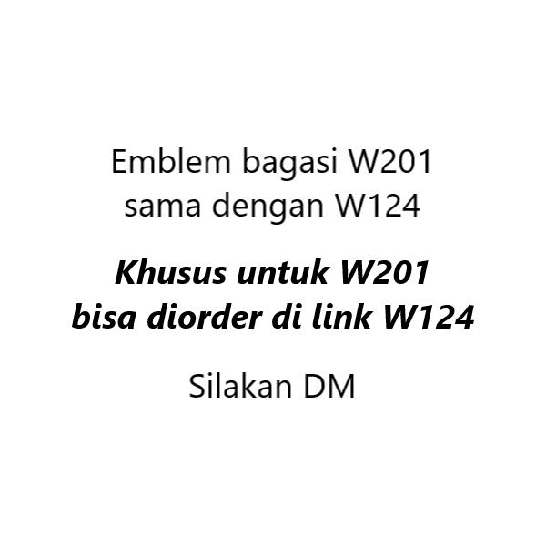 Mercedes W201 W202 W203 Rear Emblem Logo Bagasi Belakang Mercy C200