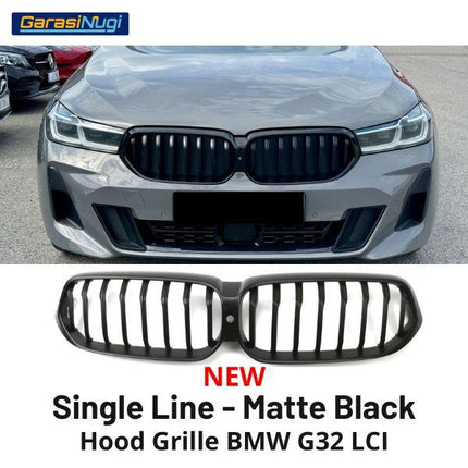 BMW G32 LCI Grill Kidney Grille Hidung Kap Double Slat Matte 640