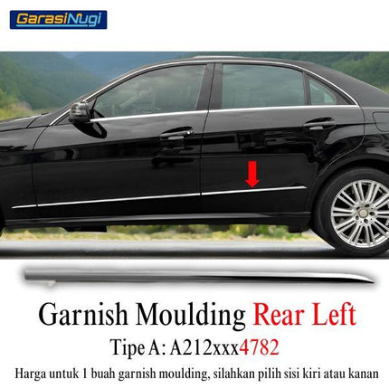 Chrome Stripe Mercy W212 Pre-FL Garnish Moulding E300